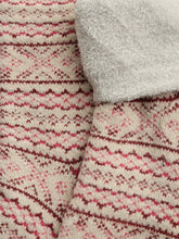 Load image into Gallery viewer, Sea Salt - Cabin Socks in Shingle Bay Dark Rose Mix
