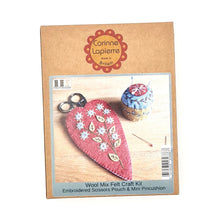 Load image into Gallery viewer, Corinne Lapierre - Mini Felt Craft Kit Scissors Pouch &amp; Pin Cushion

