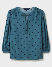 Load image into Gallery viewer, Crew Clothing - Ellen Blouse - Navy Polka Dot
