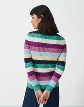 Load image into Gallery viewer, Crew Clothing - Heritage Cable Crew Neck Jumper in Multi Stripe
