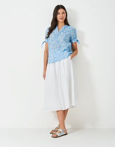 Crew Clothing - Lucie Blouse Nicola Print in Dusk Blue