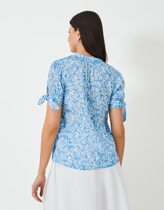 Crew Clothing - Lucie Blouse Nicola Print in Dusk Blue