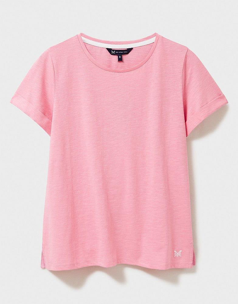 Crew Clothing - Perfect Crew Slub T-Shirt Pink