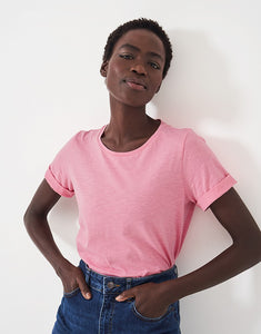 Crew Clothing - Perfect Crew Slub T-Shirt Pink