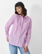 Load image into Gallery viewer, Crew Clothing - Poplin Shirt in Pink Stripe
