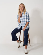 Load image into Gallery viewer, Crew Clothing - Relaxed Fit Flannel Shirt in Blue/White Check
