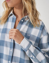 Load image into Gallery viewer, Crew Clothing - Relaxed Fit Flannel Shirt in Blue/White Check
