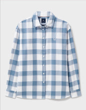 Load image into Gallery viewer, Crew Clothing - Relaxed Fit Flannel Shirt in Blue/White Check
