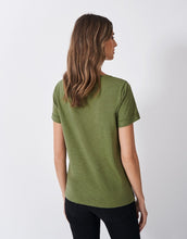 Load image into Gallery viewer, Crew Clothing - Perfect Crew Slub T-Shirt in Oil Green
