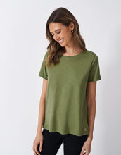 Load image into Gallery viewer, Crew Clothing - Perfect Crew Slub T-Shirt in Oil Green
