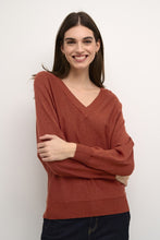 Load image into Gallery viewer, Culture - Annemarie V-Neck Pullover in Arabian Spice
