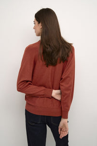 Culture - Annemarie V-Neck Pullover in Arabian Spice