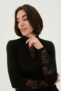 Culture - Poppy Lace Top - Black