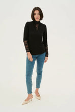 Load image into Gallery viewer, Culture - Poppy Lace Top - Black
