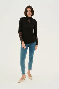 Culture - Poppy Lace Top - Black