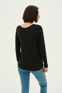 Culture - Poppy Long Sleeve T-Shirt - Black