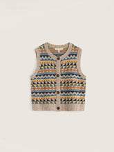 Load image into Gallery viewer, Sea Salt - Dawson Pick Vest in Zig Zag Geo Bright Marine Mix
