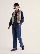 Load image into Gallery viewer, Sea Salt - Dawson Pick Vest in Zig Zag Geo Bright Marine Mix
