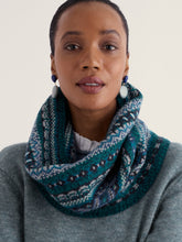 Load image into Gallery viewer, Sea Salt - Falling Light Snood in Larkspur Loch Multi
