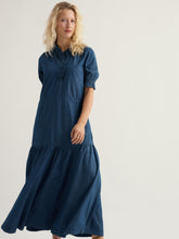 Load image into Gallery viewer, Sea Salt - Feather Star Dress in Mid Wash Indigo
