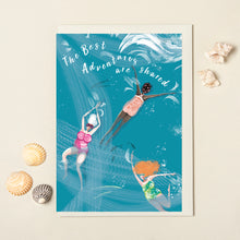 Load image into Gallery viewer, Lydia London - 'Oceans Three' Swim Wild &amp; Free Card
