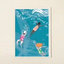 Load image into Gallery viewer, Lydia London - 'Oceans Three' Swim Wild &amp; Free Card
