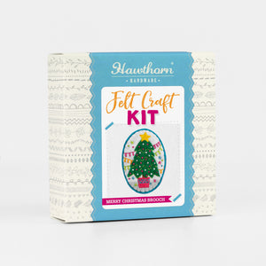 Hawthorn Handmade - Merry Christmas Brooch Felt Craft Kit