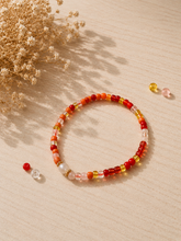 Load image into Gallery viewer, Alice Rose Jewellery - Iris Rainbow Stretch Bracelet - Orange
