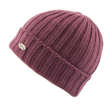 Load image into Gallery viewer, Kusan - PK2226 Turn Up Rib Beanie - Damson
