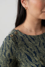 Load image into Gallery viewer, Lily &amp; Me - Riverside Top Fern in Navy
