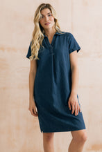 Load image into Gallery viewer, Lily &amp; Me - Lavender Linen Dress in Denim
