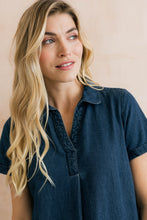Load image into Gallery viewer, Lily &amp; Me - Lavender Linen Dress in Denim
