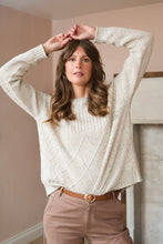 Load image into Gallery viewer, Lily &amp; Me - Bryony Jumper Fleck Knit in Ecru
