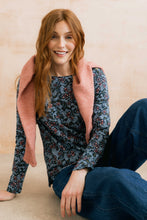 Load image into Gallery viewer, Lily &amp; Me - Printed Poppies Riverside Top in Powder Blue
