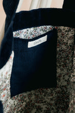 Load image into Gallery viewer, Lily &amp; Me - Jumbo Cord Shopper Bag in Navy
