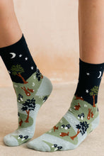 Load image into Gallery viewer, Lily &amp; Me - Moonlight Scene Ankle Socks

