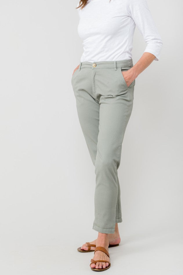 Lily & Me - Breaker Trouser Twill in Sage