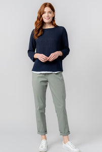 Lily & Me - Breaker Trouser Twill in Sage