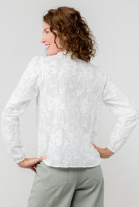 Lily & Me - Emily Blouse Embroidered in White