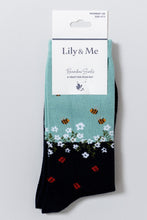 Load image into Gallery viewer, Lily &amp; Me - Hedgerow Bamboo Socks Ocean
