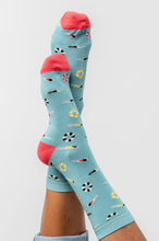 Load image into Gallery viewer, Lily &amp; Me - Pool Swimmers Bamboo Socks Ocean
