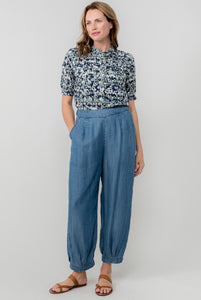 Lily & Me - Sail Trouser Indigo Denim Tencel