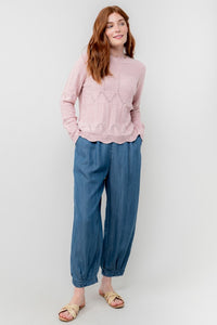 Lily & Me - Sail Trouser Indigo Denim Tencel