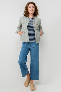 Lily & Me - Seren Jacket Twill in Sage