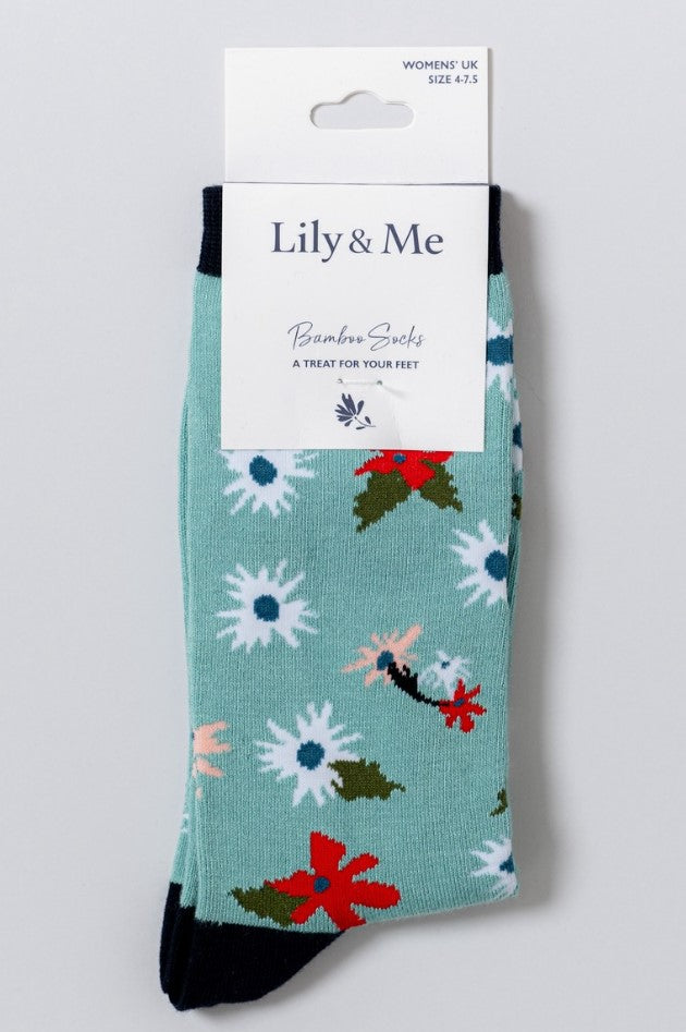 Lily & Me - Serena Bamboo Socks Ocean