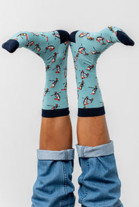 Lily & Me - Toucans Bamboo Socks Ocean