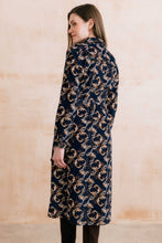 Load image into Gallery viewer, Lily &amp; Me - Trailing Leaves Anya Midi Dress in Navy

