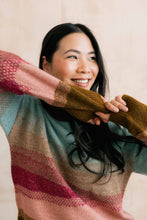 Load image into Gallery viewer, Lily &amp; Me - Colour Block Artist Jumper in Raspberry
