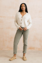 Load image into Gallery viewer, Lily &amp; Me - Fleck Knit Bloom Cardigan in Ecru
