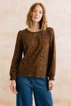 Load image into Gallery viewer, Lily &amp; Me - Mono Foliage Caroline Top in Burnt Caramel
